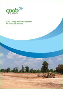 CPDA - TN9 Laying Vitrified Clay Pipes on Recycled Material